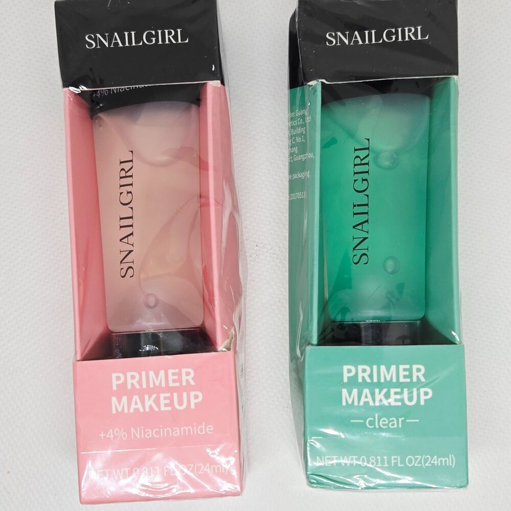 NEW SNAILGIRL PRIMER MAKEUP CLEAR & PRIMER MAKEUP + 4% NIACINAMIDE - Picture 3 of 11